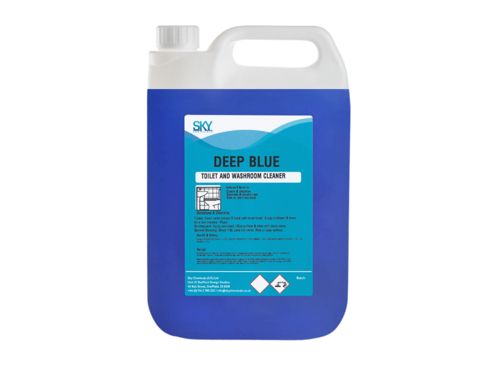 Deep Blue Toilet and Washroom Descaler | Sky Chemicals UK Ltd